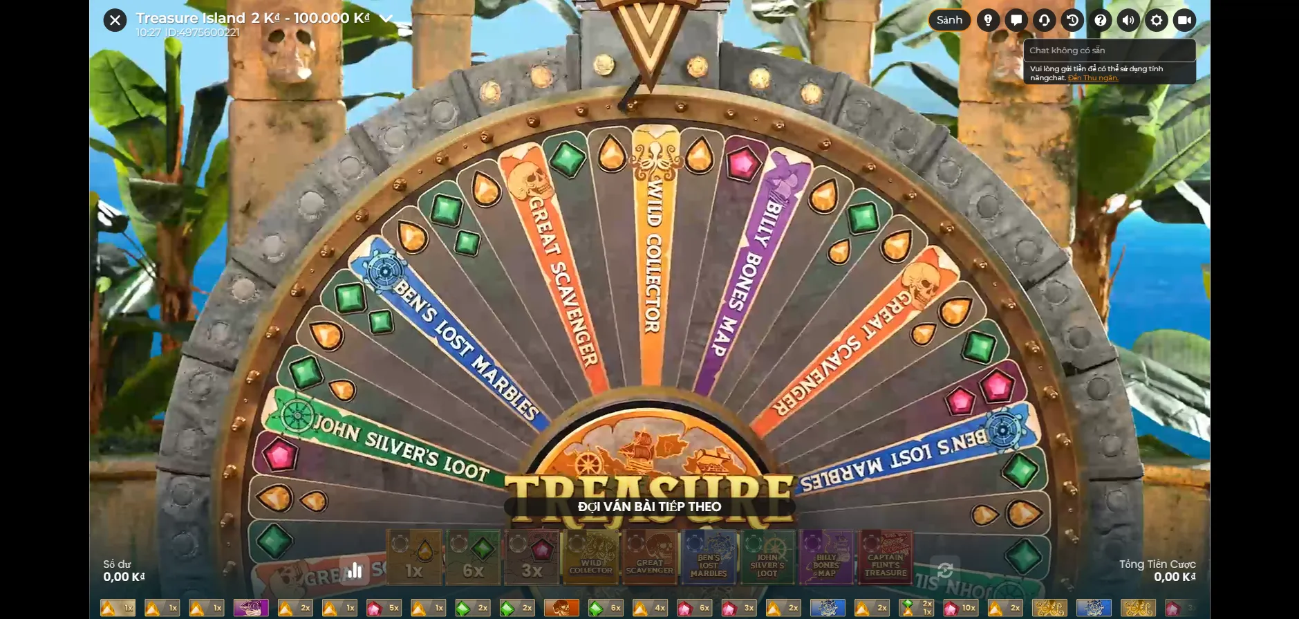 Giao diện chân thực và sắc nét từ Treasure Island của Fun 88