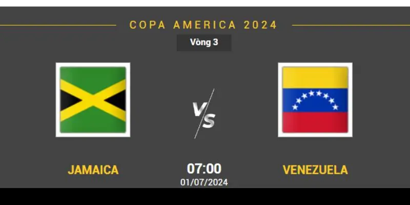 jamaica vs venezuela doi dau bang b copa 2024