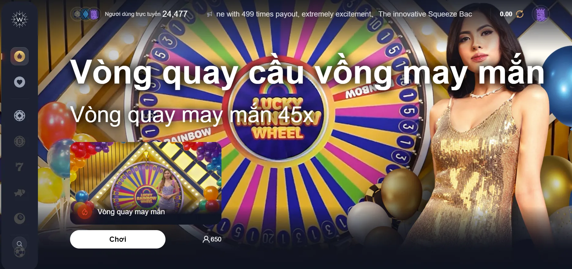 Nhận thưởng khủng khi tham gia Lucky Wheel nơi đây