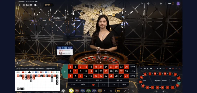 Thử sức Roulette với sự hỗ trợ từ dealer chuyên nghiệp