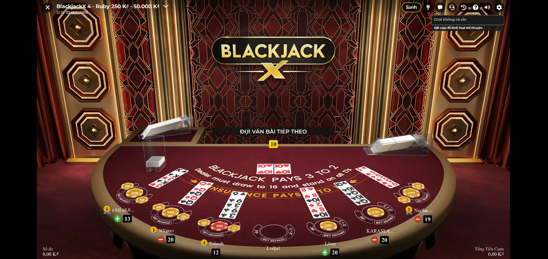 Tham gia cùng với giao diện tuyệt vời từ Blackjack X Ruby