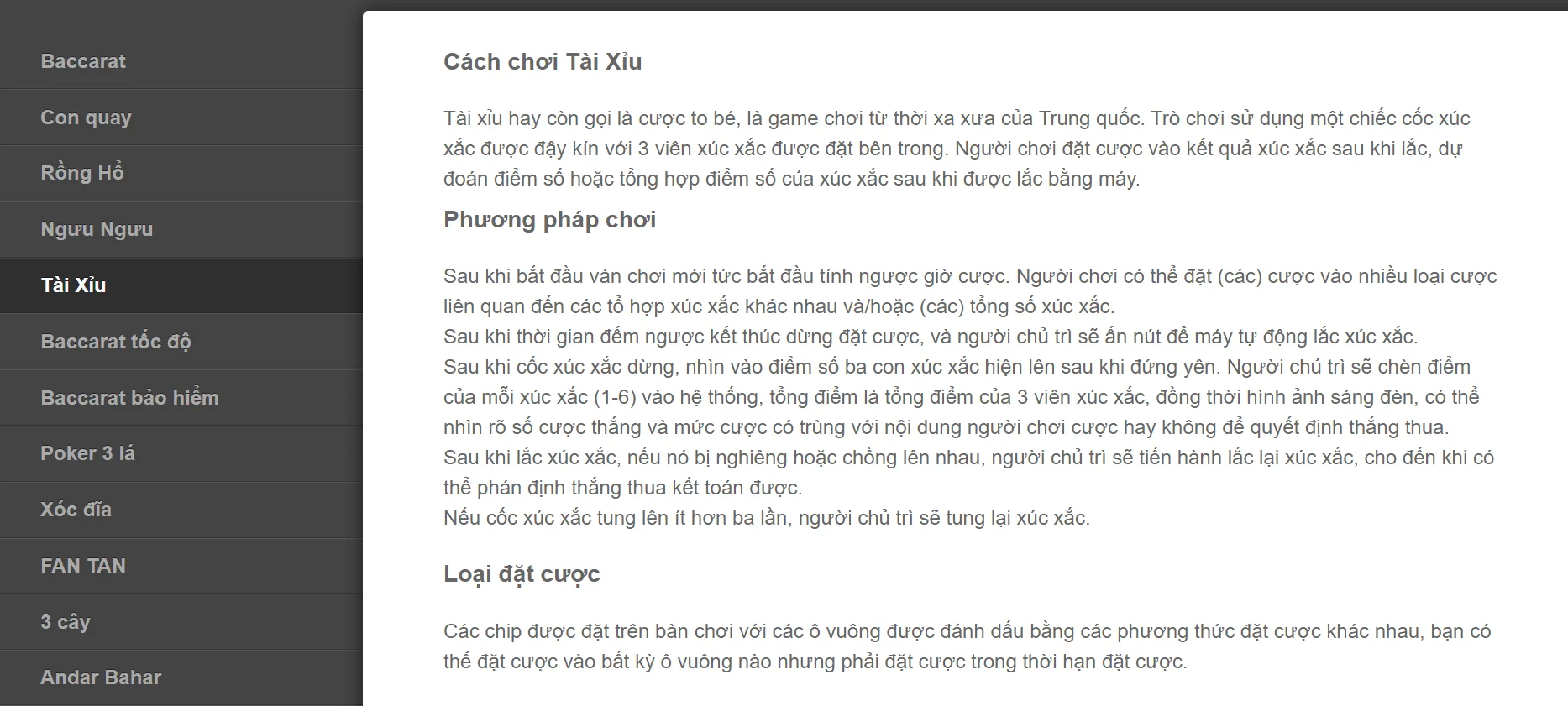 Tìm hiểu về luật chơi Sicbo đơn giản nhất cho bản thân